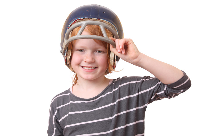 GirlFootballHelmet